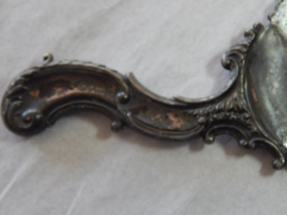 Antique Victorian E.G. Webster & Son Silverplated Crumb Catcher