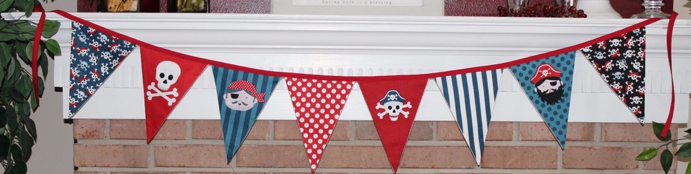 Pirate Pennant Banner Flags REDUCED