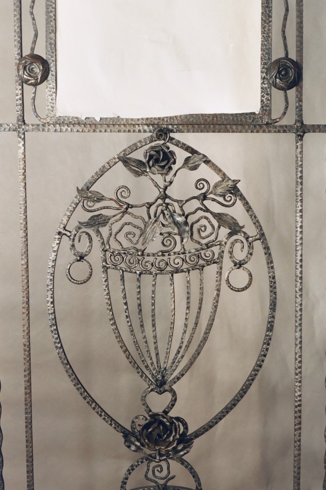 Art Deco Wrought Iron Hall Tree