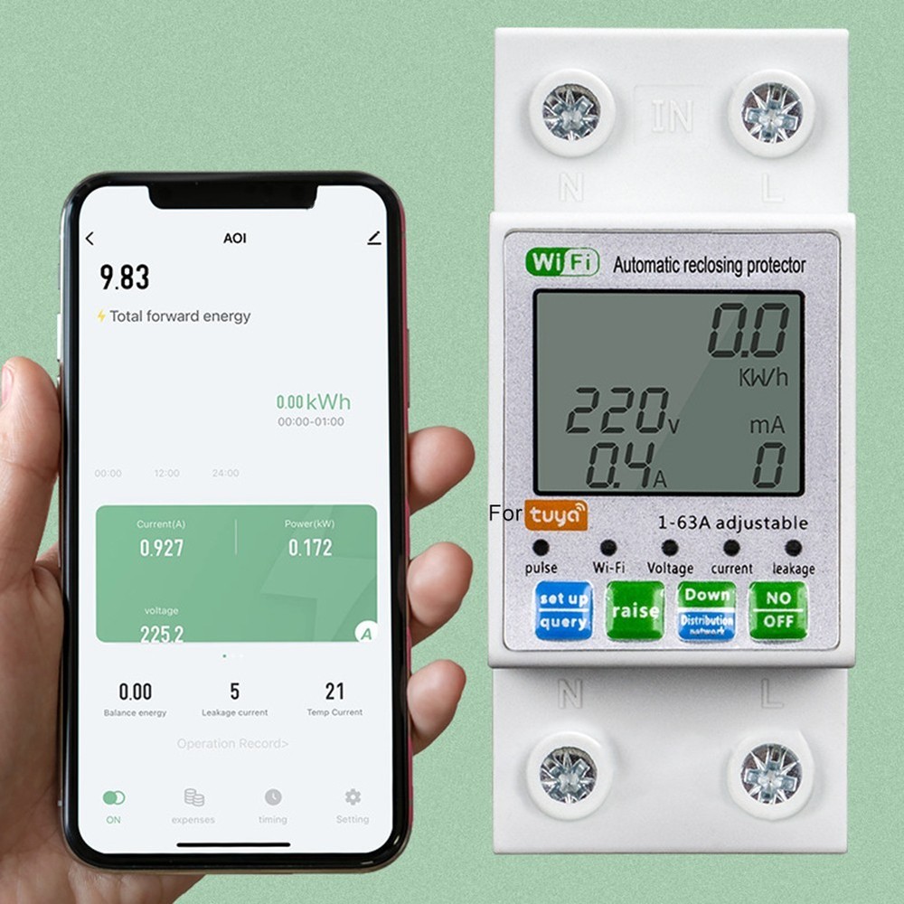 Compact WiFi Smart Switch for Easy Installation in Distribution Cabinets
