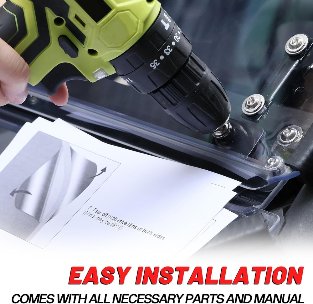 Front X3 Flip Windshield Scratch Proof Full Windshield Compatible With Can-Am
