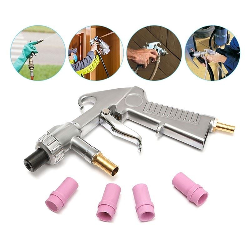 Sand Blaster Kit Practical Sandblaster for w/ Ceramic Nozzle Tip Pneumatic T