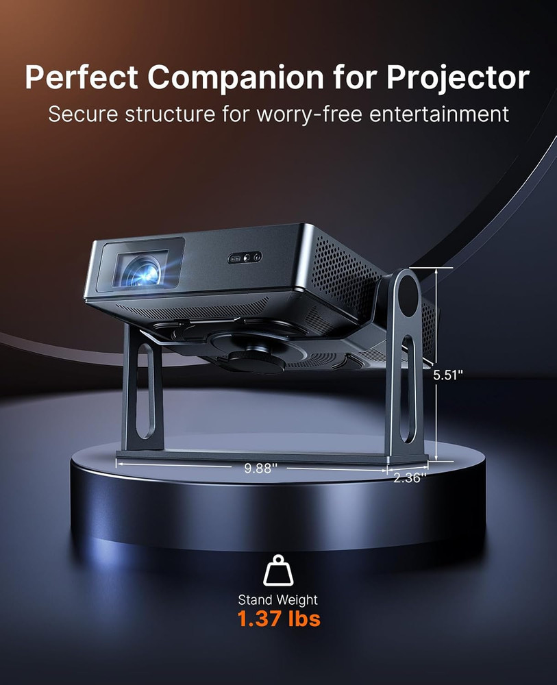 Gimbal Desktop Stand for Nova Mini Projector, 360 Degrees Adjustable Tilt, Compa