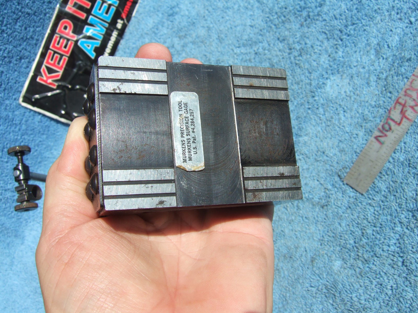 MURKENS USED SURFACE GAGE MG-1 VINTAGE INSPECTION TOOL SURFACE GRINDER CLEAN 2A