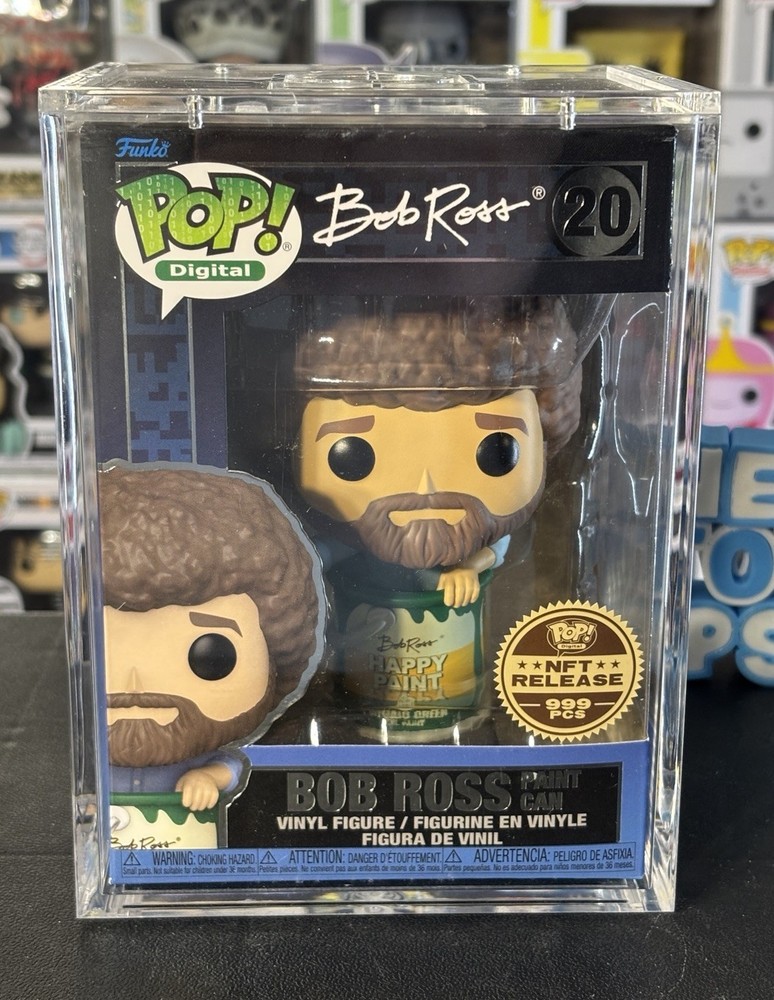 Funko Pop! Bob Ross Paint Can (Digital Pop! Release) MINT w/ Armor