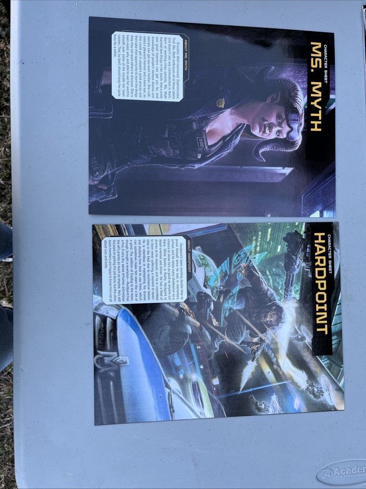 Shadowrun Characters Sheet, Quick Start Rules & Misc