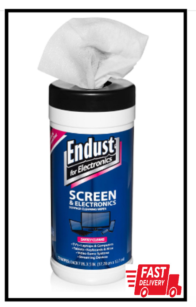Endust for Electronics; Screen & Surface Cleaning Wipes, Great LCD and Plasma Wi
