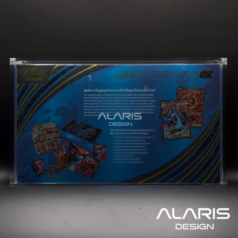 Acrylic Case for Pokemon Mega Charizard X ex Ultra Premium Collection UPC