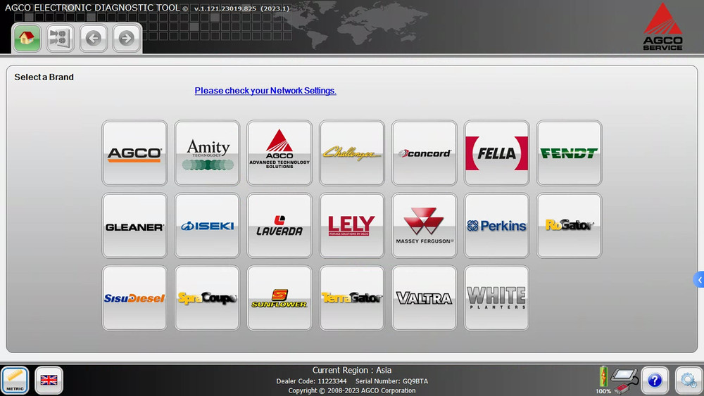 CANUSB EDT INTERFACE WITH SOFTWARE For AGCO ELECTRONIC DIAGNOSTIC TOOL