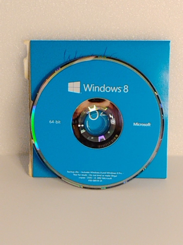 Windows 8 64 bit Backup Discs Pro Just 64 Bit.