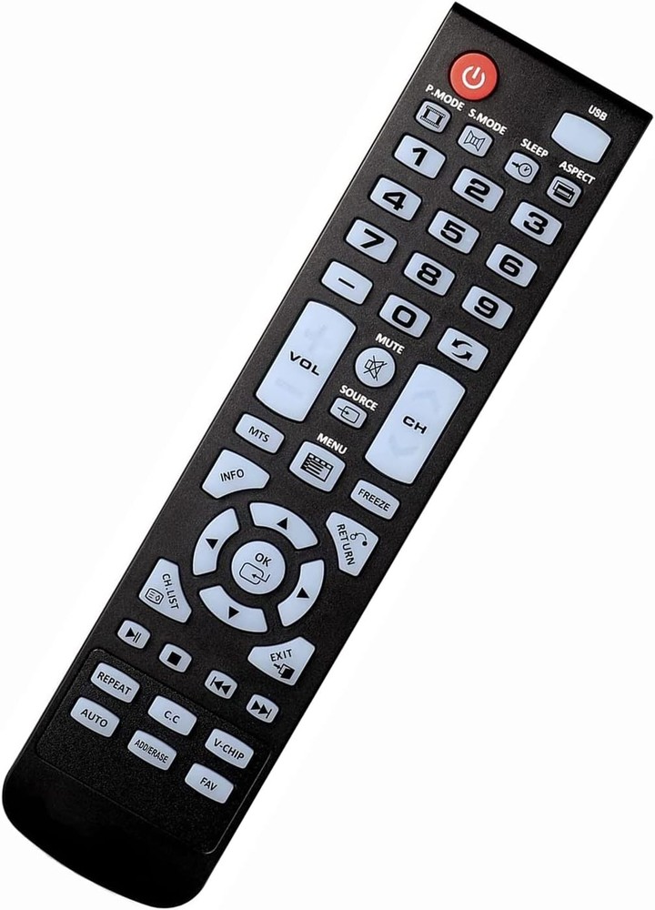 Universal Remote Control Replacement for All Element TV LCD LED HDTV Black