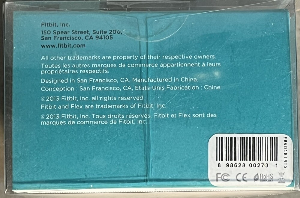*NEW* Fitbit Flex Accessory Wristbands 3 Pack Small S/P Teal, Navy, Blue