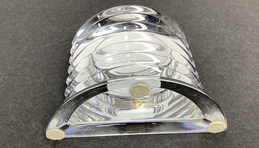 Baccarat Crystal "Lalande" Desk Clock