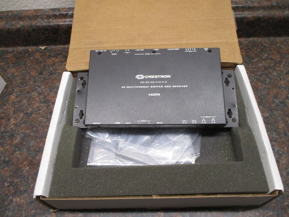 Crestron HD-RX-4K-210-C-E-POE 4K Multiformat Switch and Receiver with PoE