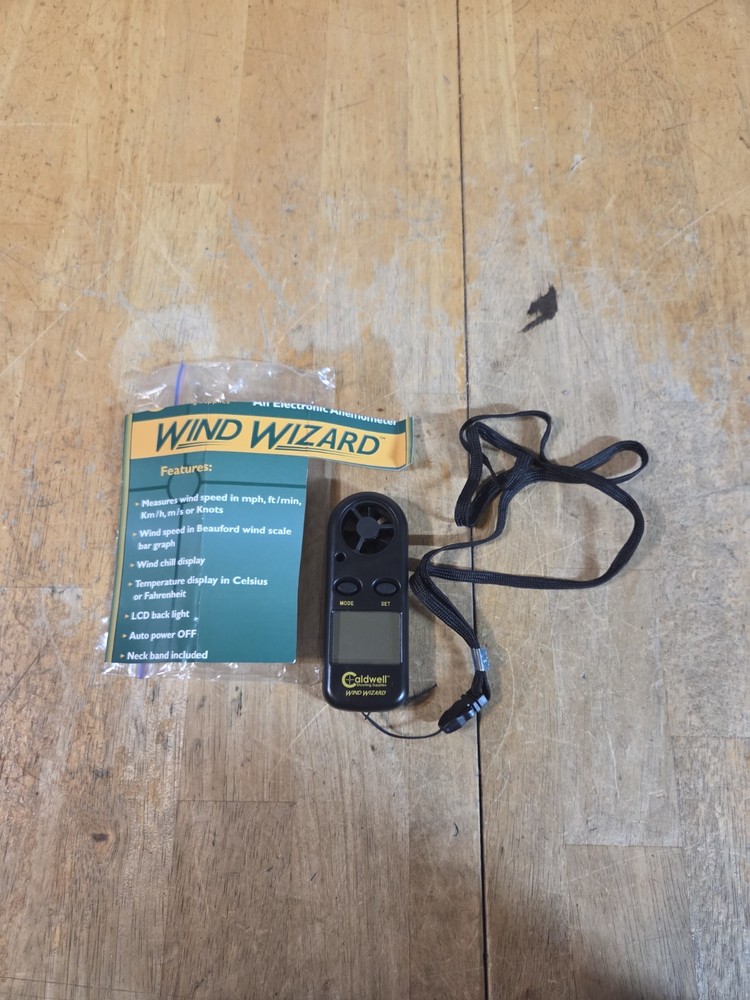 Caldwell Wind Wizard, Wind Speed, Temperature, Gauge (Tested Working)