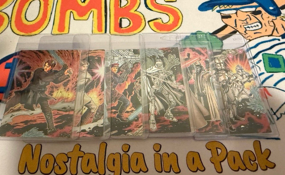 Star Wars Evolution Update Complete Etched Foil Puzzle Chase Card Set 1-6