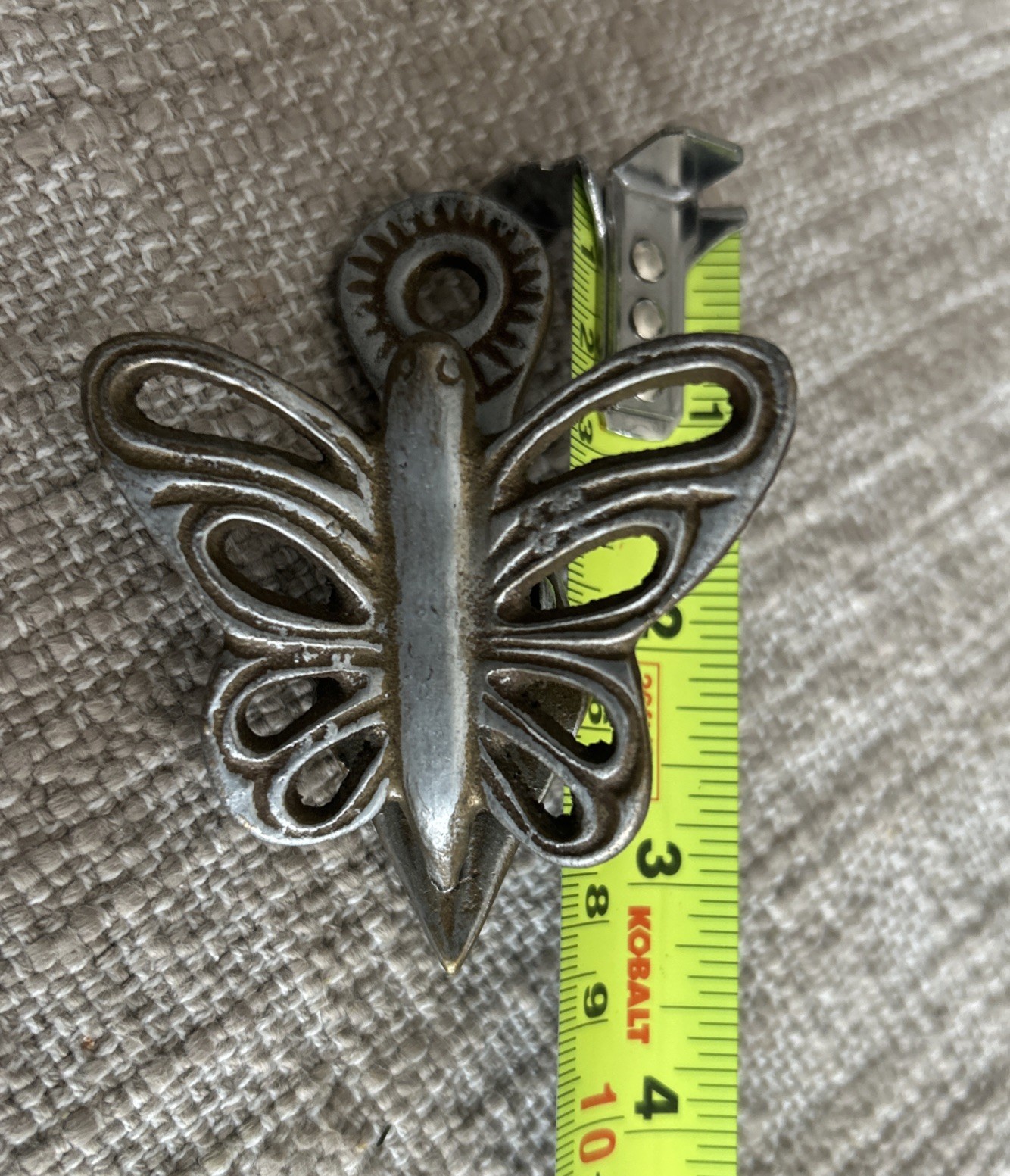 Brass Butterfly Hanging Wall Clip Silver Color Made In India Paperclip