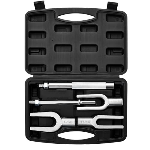 Pickle Fork Ball Joint Separator Set | 5PCS Pickle Fork Tool Set, Ball Black