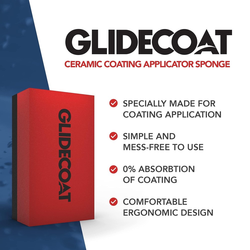 Glidecoat Ceramic Coating Applicator Sponges - Extremely Durable Red