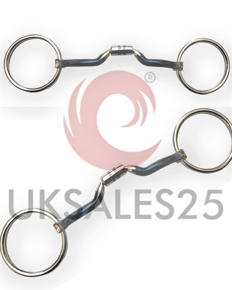 Loose Ring Blue Sweet Iron Snaffle Bit with Copper Inserts *SAME DAY DISPATCH*