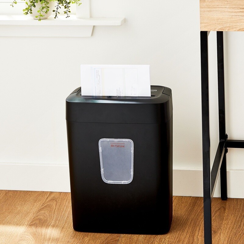 8 Sheet Micro Cut Shredder Auto Shut Off Pullout Basket Overload Protection New