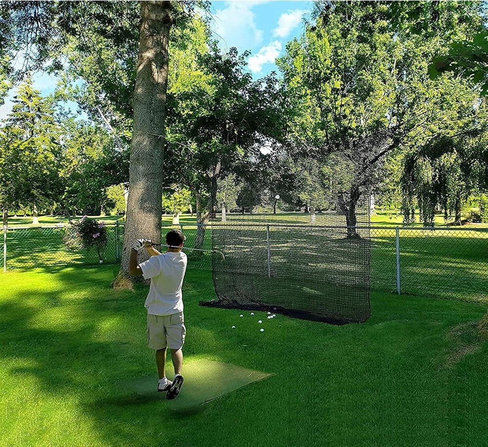 Heavy Duty Golf Net 10x15ft Knotless Polyester Practice Driving Cage