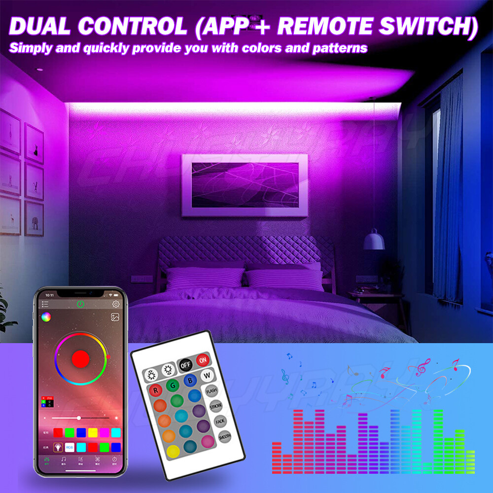 LED RGB Color Changing Lights Remote Bar Billiard Pool Table Bumper