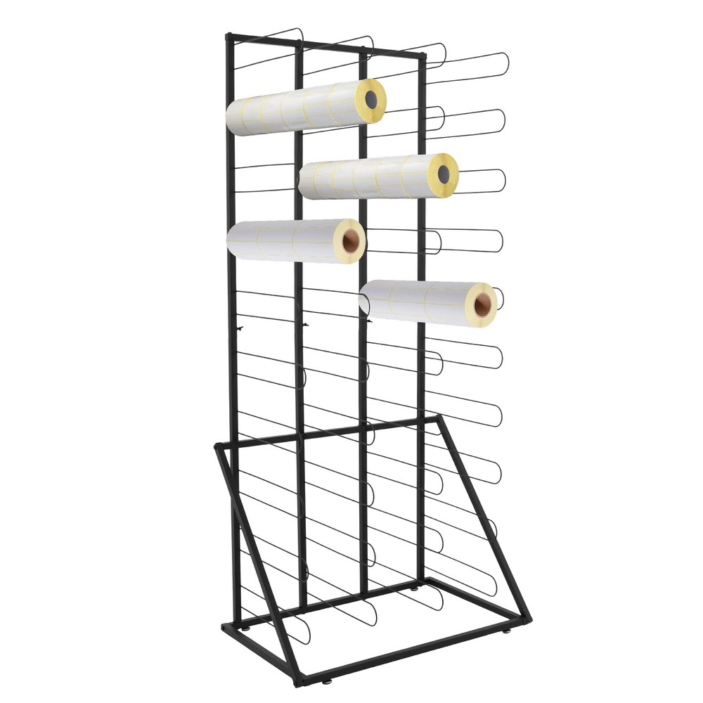 Paper Rolls Organizer, Floor Storage Rack, Material Roll Dsplay Rack