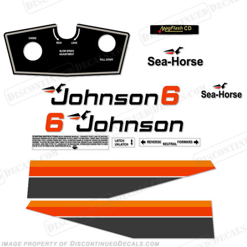 Fits Johnson 1979 6hp Decals