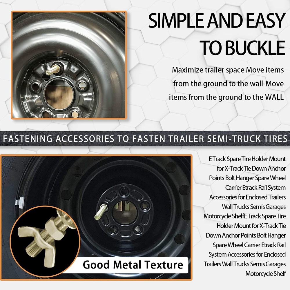 Anluload E Track Spare Tire Mounte Track Accessories For Flatbed Enclosed Traile