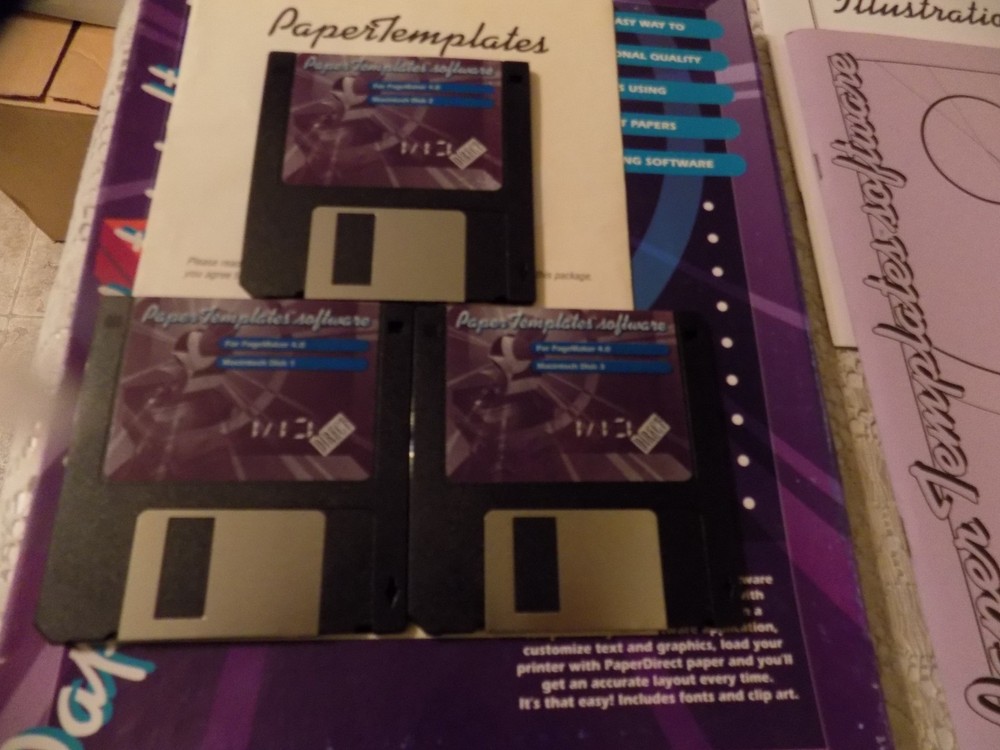 Paper Templates Software For Macintosh 4.0 Or Higher, 1993