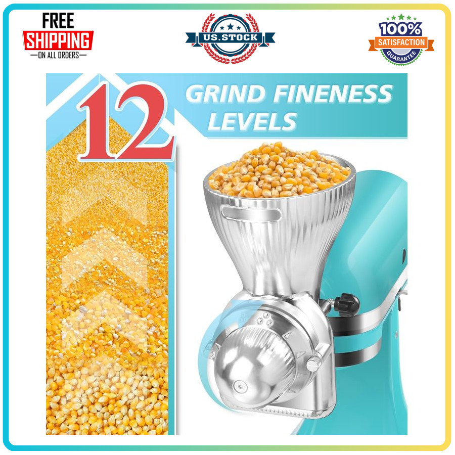 Grain Mill Attachment for KitchenAid Stand Mixer Wheat Corn Grinder