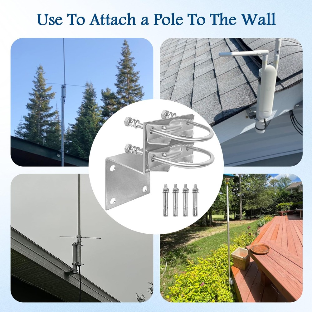 XRDS-RF Antenna Pole Mount Kits, Bracket with Silver