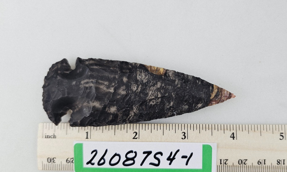 4" Spearhead - Lance Head - Drill Point - Hand Knapped Agate