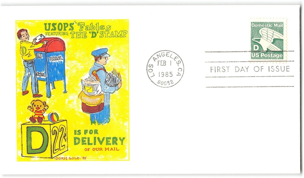 US #2111 FDC, 1984, Doris Gold Cachet