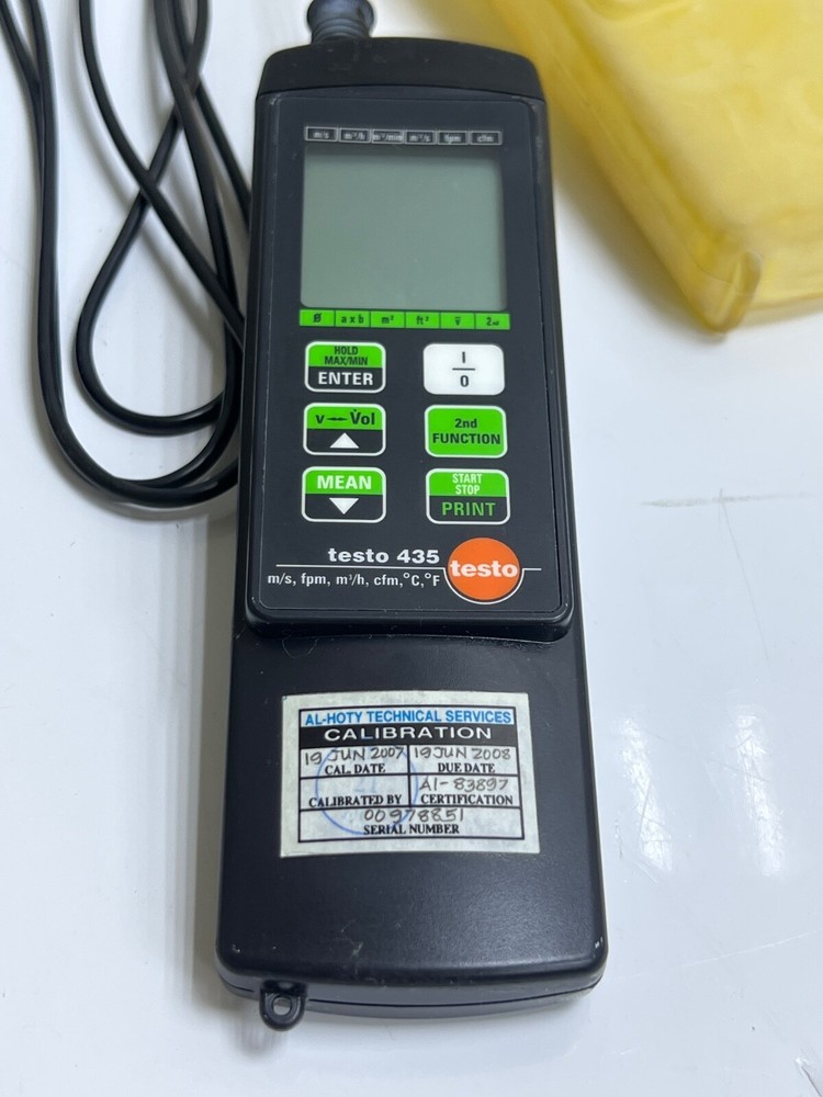TESTO 435 DATA LOG WITH PROBE