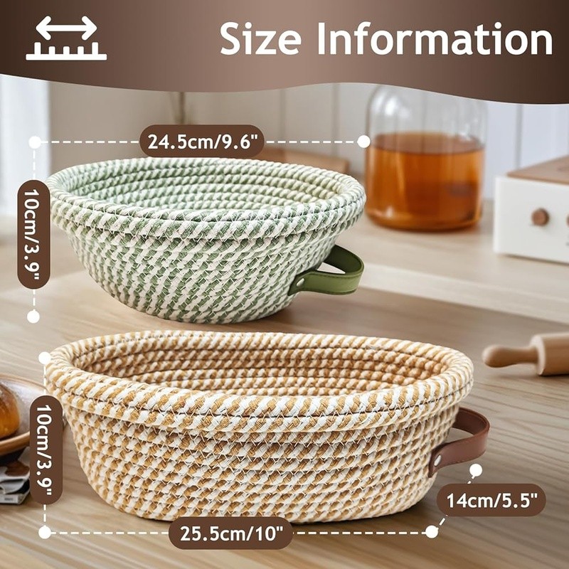Premium Sourdough Proofing Kit W/ Machine Washable Liners Artisan Baking New