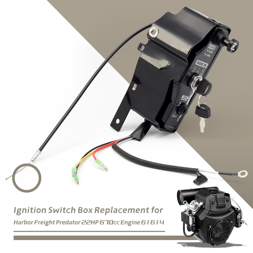 Ignition Switch Box Replacement for Harbor Freight Predator 22HP 670cc V-Twin...