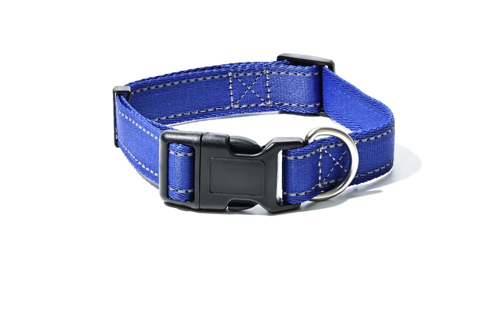 Reflective Nylon Dog Collar Adjustable Pet Collar Quick Release