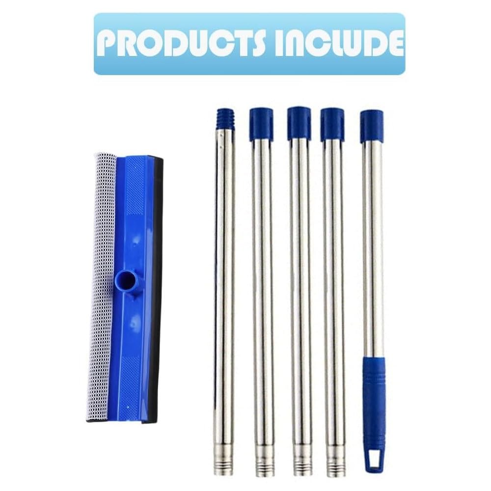 YONILL 72" Squeegee for Cleaning - Long Handle Window Cleaner Tool with Blue