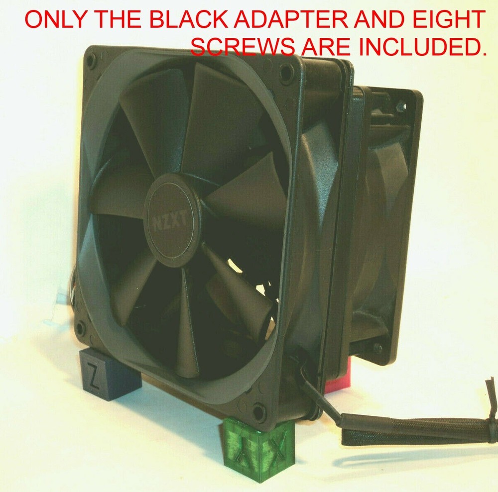 140mm to 120mm CENTERED OFFSET FAN Adapter Converter change PC Modding Custom