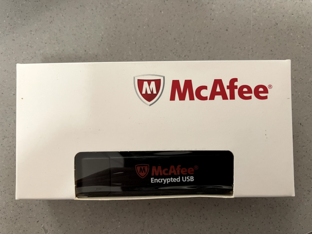 McAfee Encrypted USB Standard USB 4GB USB 2.0 Flash Drive