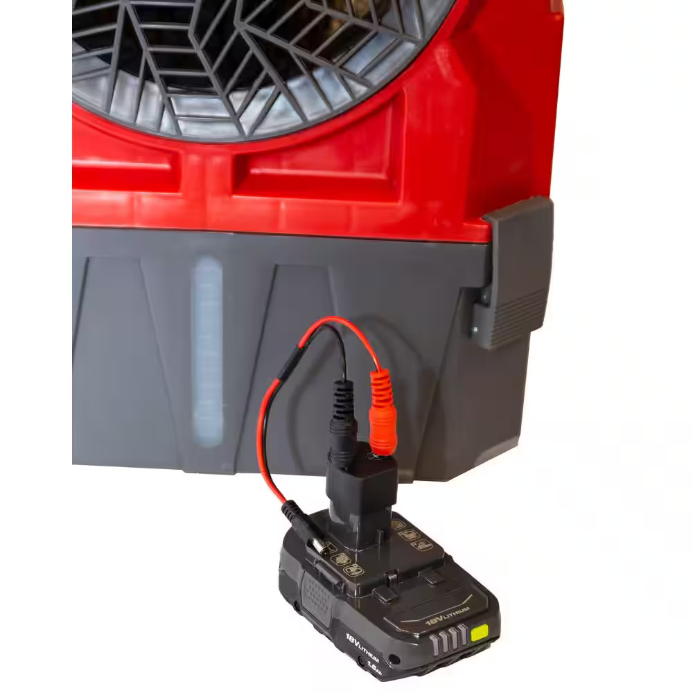 Universal 18-Volt Battery Powered 900 CFM Variable Speed Portable Evaporative Co