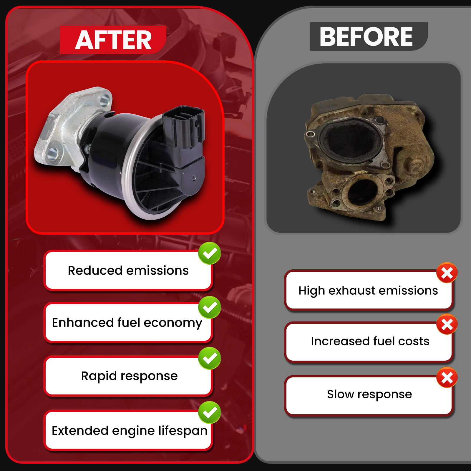 EGR Valve for 1998-1999 Acura CL & 98-02 Honda Accord & 1998 Honda Odyssey 2.3L