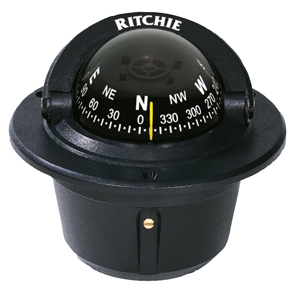 F-50 Ritchie F-50 Explorer Compass Flush Mount Black