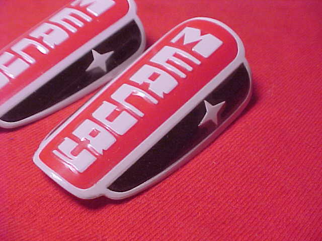 2 Murray Mercury Bicycle Head badge name plate Emblem nos