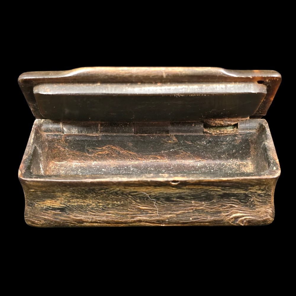 Antique Snuff box checkerboard inlay old