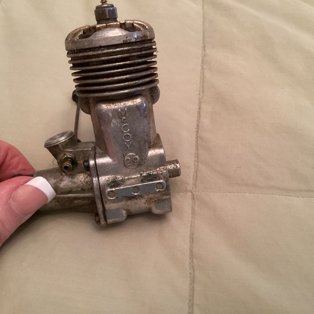 Rare Vintage Line Control McCoy 29. Bench TestedCompression  Airplane Engine