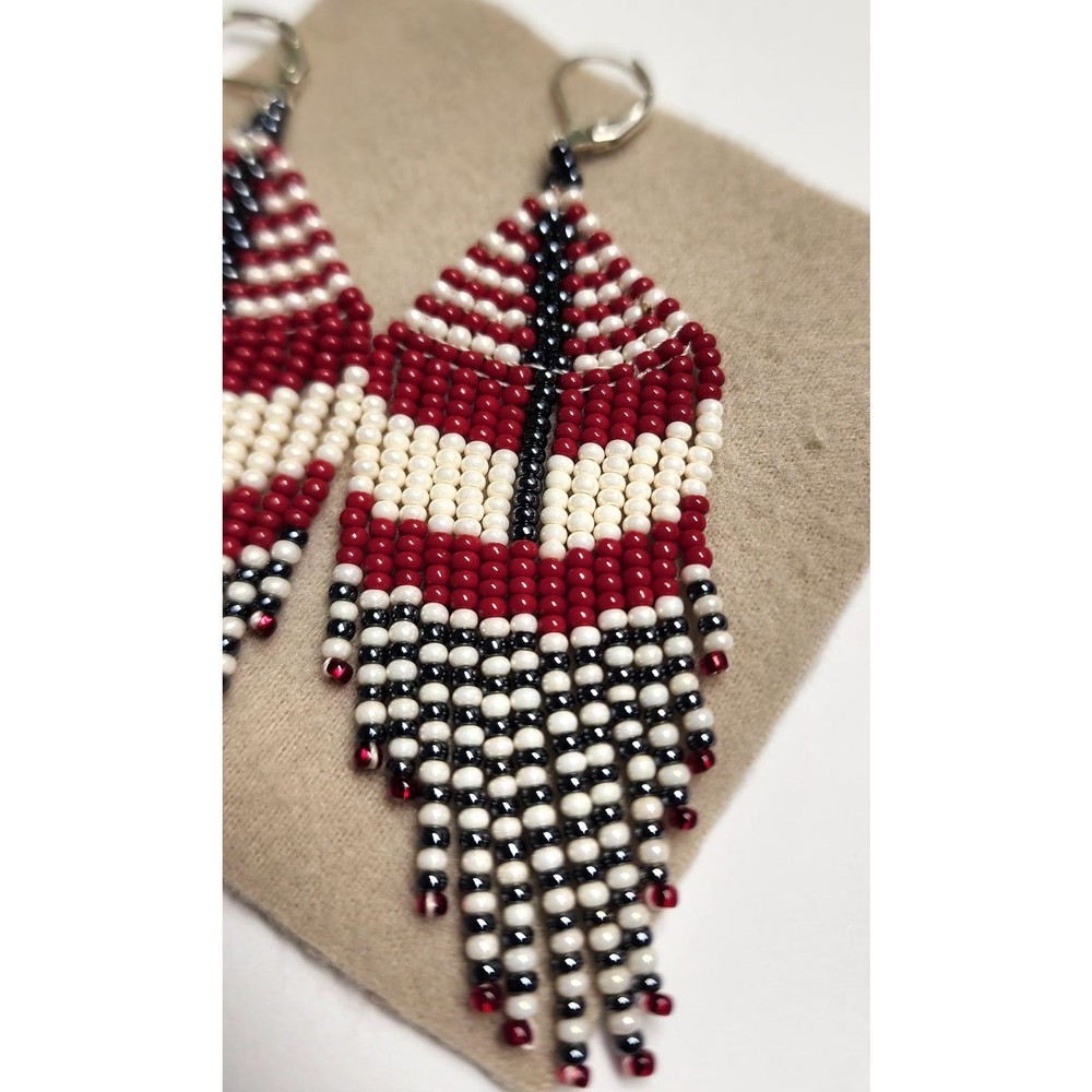 Handmade Red summer Earrings
