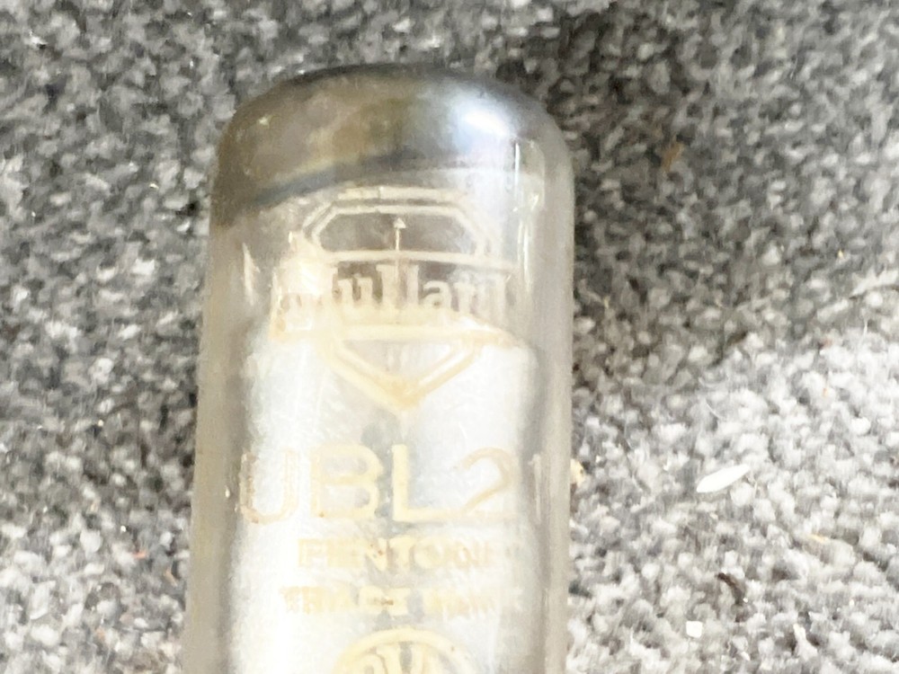 VINTAGE GLASS VALVE UBL2 MULLARD